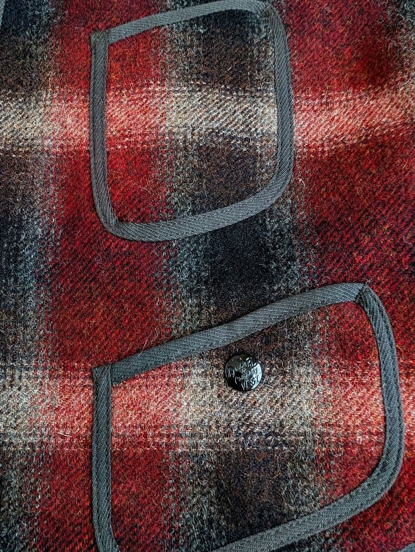 試着のみ　ＲＲＬ WOOL CHECK VEST