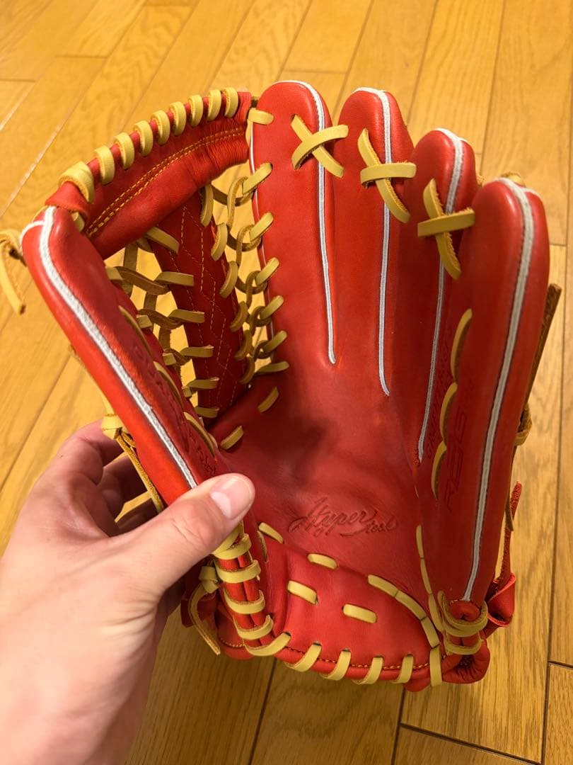 【新品未使用】Rawlings 軟式グローブ レッド