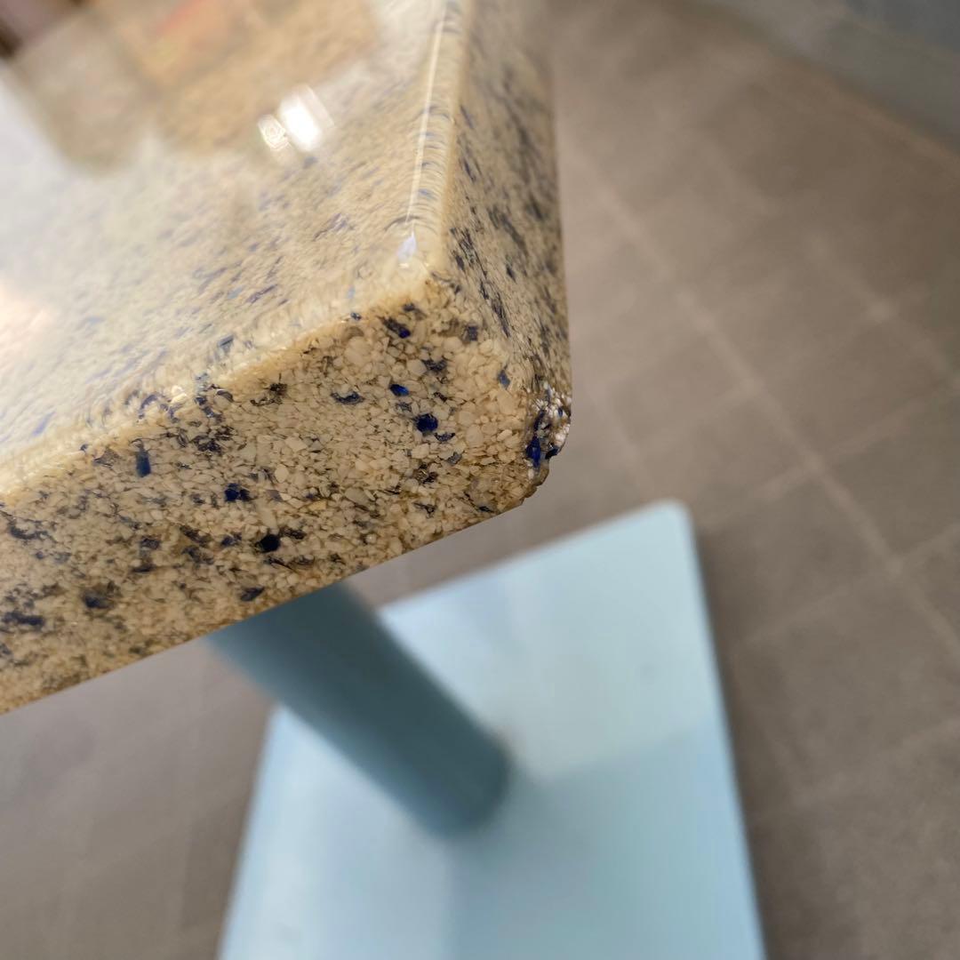 大理石調 スナックテーブル センターテーブル 60×60 ヴィンテージ