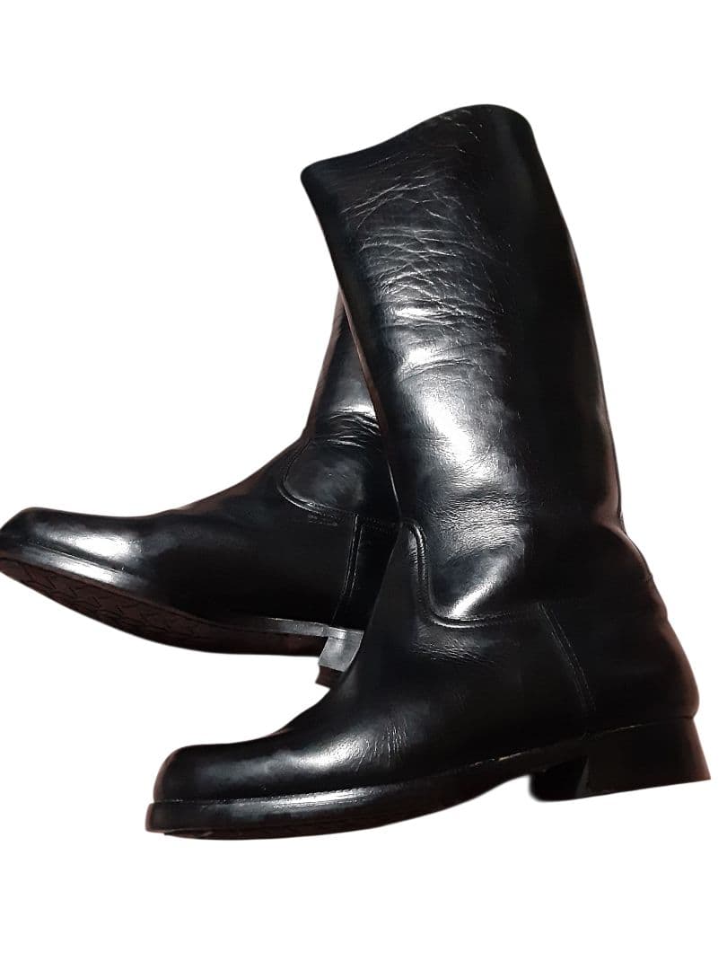 本革 ロングブーツ 特攻 旧車 警察 白バイ FINE DAINICHI 25