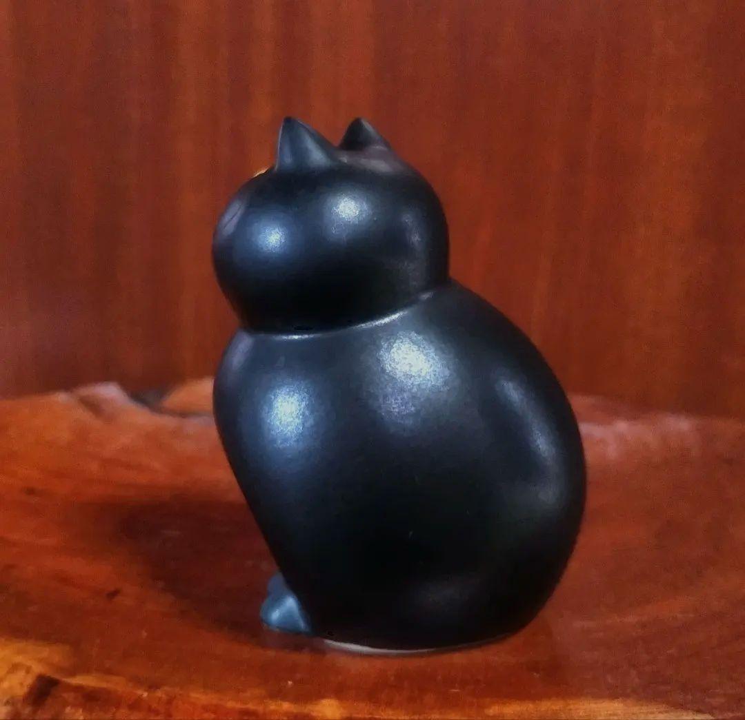 リサラーソン ミアミニ オールブラック 深溝 北欧 美品