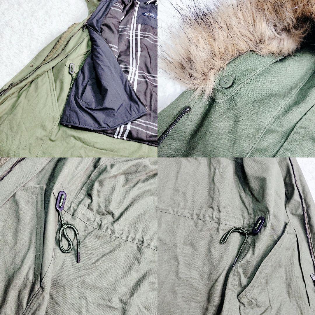 【美品】 フレッドペリー 5way 中綿　モッズコート　ロング　カーキ