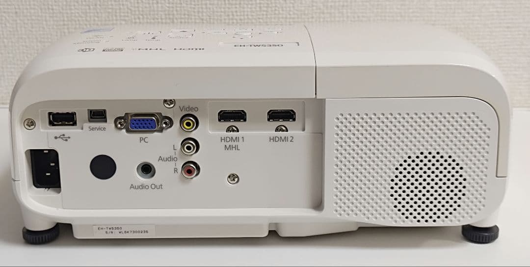 EPSON ホームプロジェクター　EH-TW5350　稼働35H