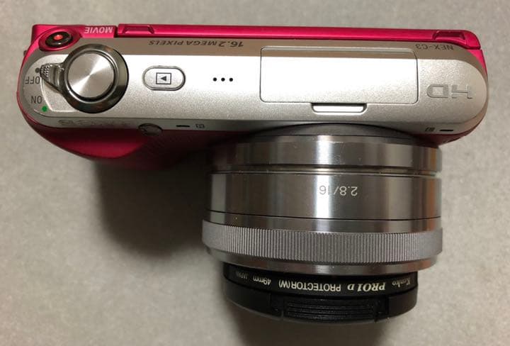 ★送料込 ソニー NEX-C3D(ダブルレンズキット) ピンク 美品！