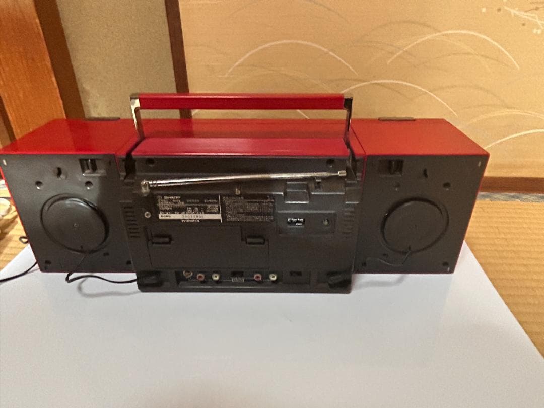 M*D様 希少　当時物　SHARP 　QT-37　 ラジカセ　ジャンク