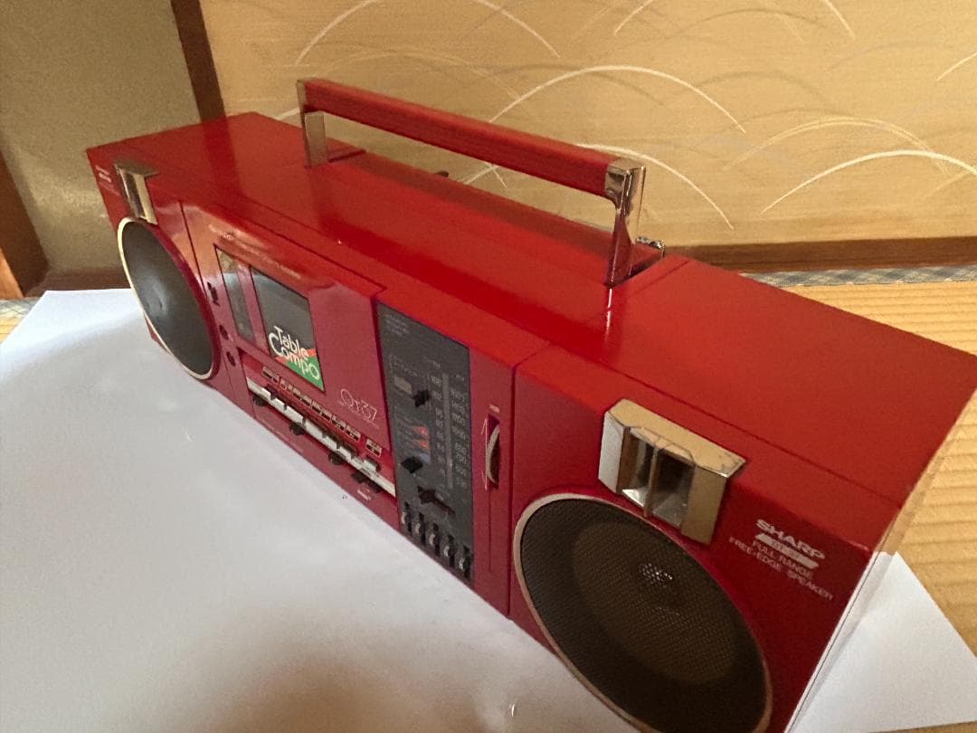 M*D様 希少　当時物　SHARP 　QT-37　 ラジカセ　ジャンク