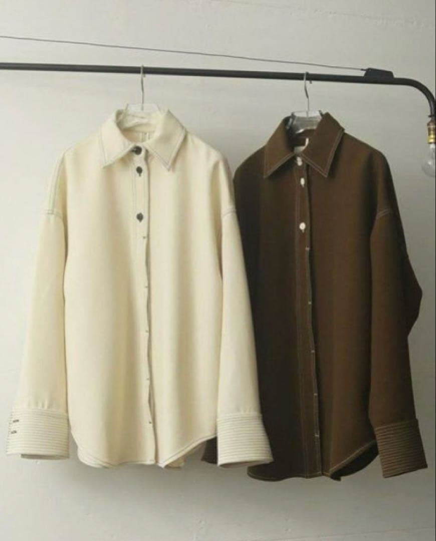 トップス TODAYFUL Stitch Wool Shirts