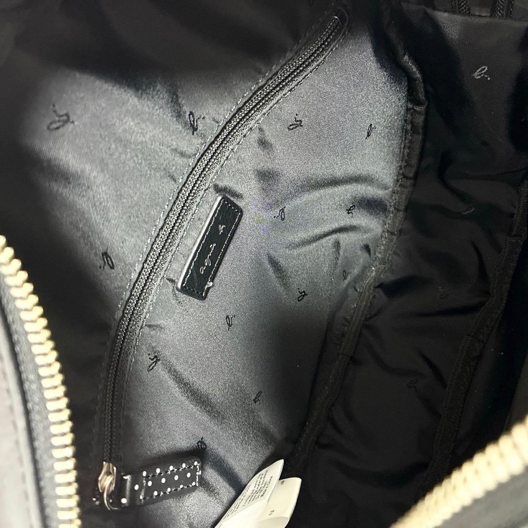 美品　アニエスベー　マリオン 2way サークルバッグ ハンド　黒