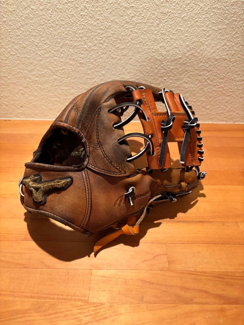 【即戦力】ミズノプロ　波賀Japan硬式 内野手用グローブ　全紐交換・メンテ済み