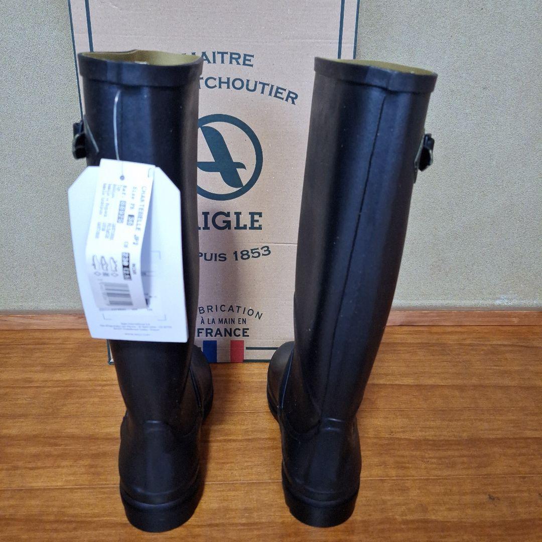 エーグル　AIGLE　シャンタベル　レインブーツ　ブラック
