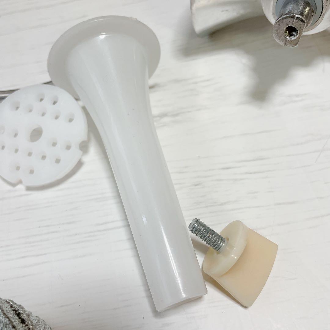 手動肉ミンサー スタッファーチューブ付き ステンレス鋼 肉グラインダー 肉挽き