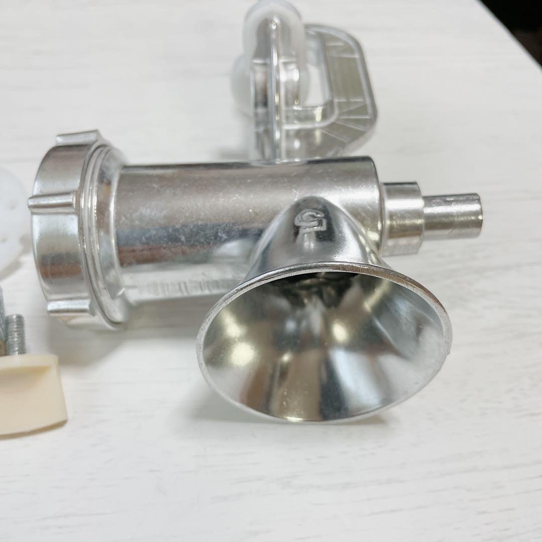 手動肉ミンサー スタッファーチューブ付き ステンレス鋼 肉グラインダー 肉挽き