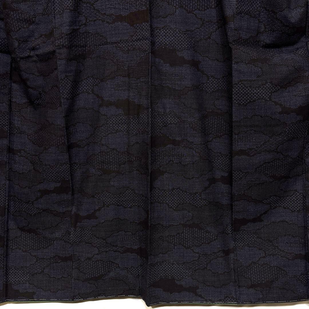 本場結城紬　未使用　身丈163 裄丈65.5 証紙　鑑定書付き　k1287