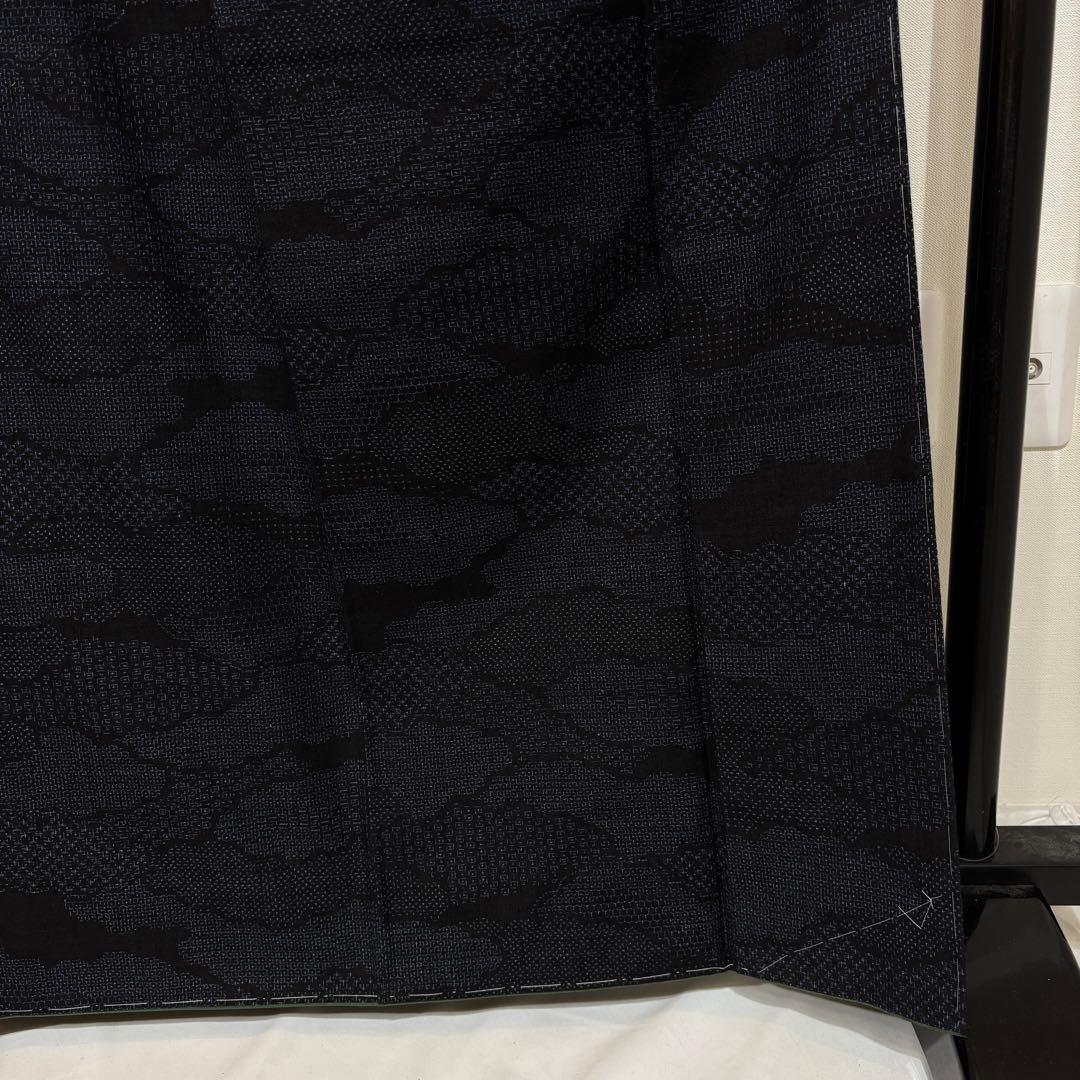 本場結城紬　未使用　身丈163 裄丈65.5 証紙　鑑定書付き　k1287