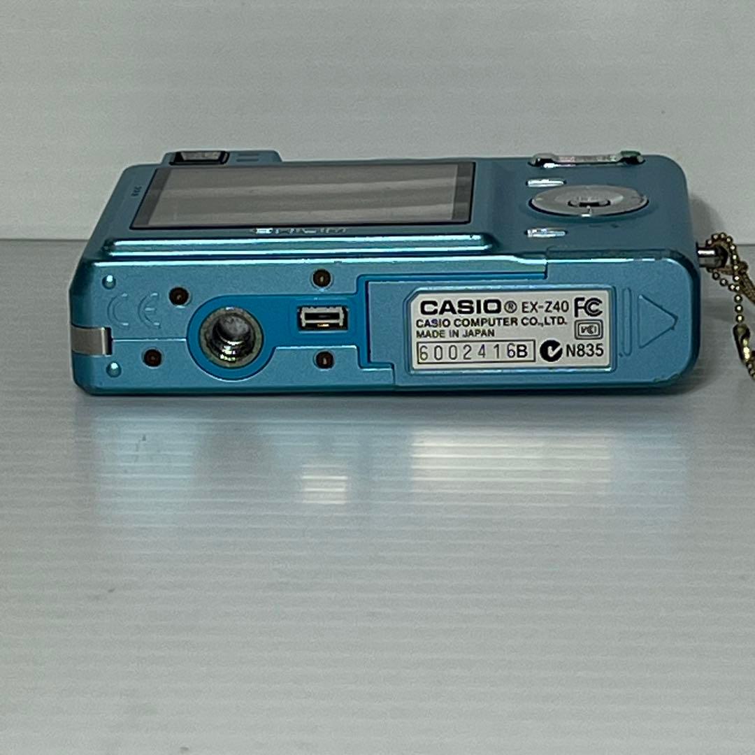おまけ付き カシオ動作品CASIO EXILIM EX-Z40 ブルー水色