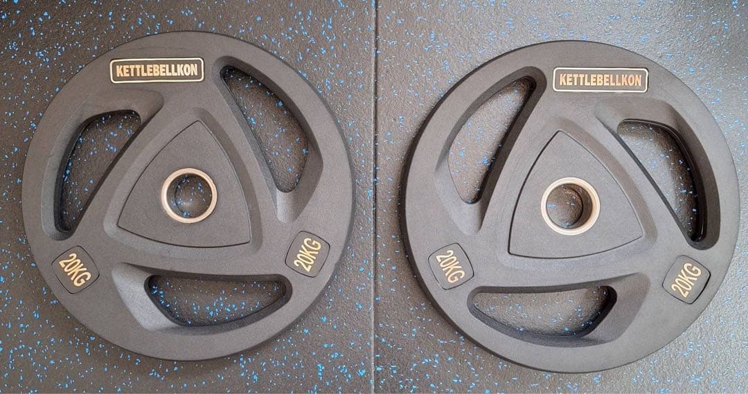 バーベルプレート　ケトルベル魂　20㎏✖️２枚