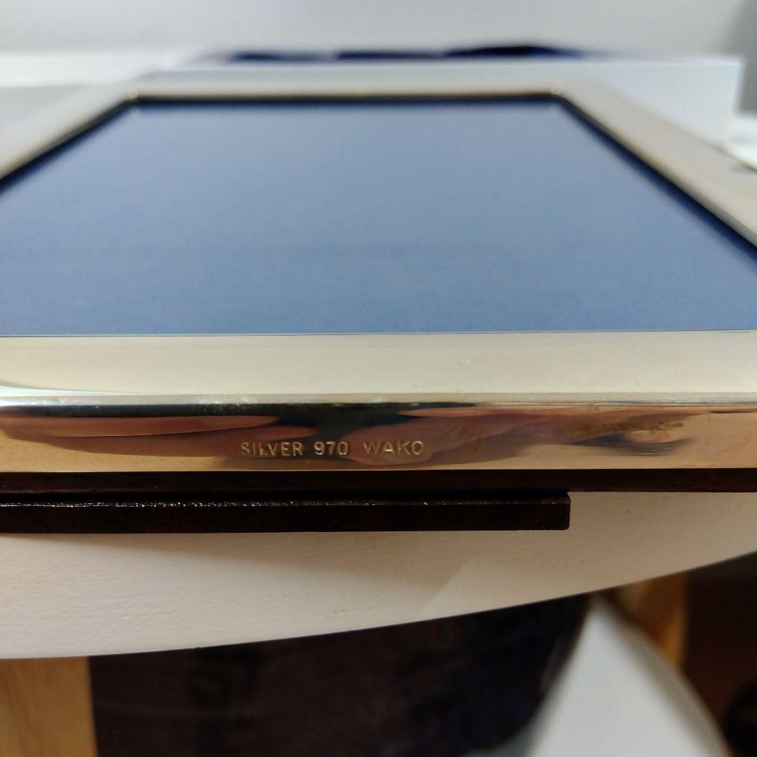 ワコー　銀製　フレーム　銀座和光 WAKO 写真立て　970刻印