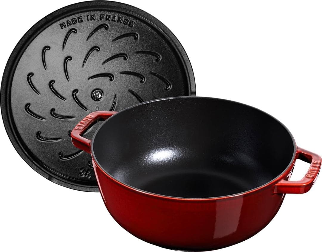 staub フレンチルースターココットグレナディーンレッド24cm