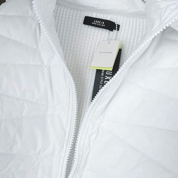 LUXE/R GOLF ダウンフェザーワッフル切替えパーカー45763WHXL②