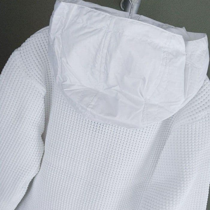 LUXE/R GOLF ダウンフェザーワッフル切替えパーカー45763WHXL②