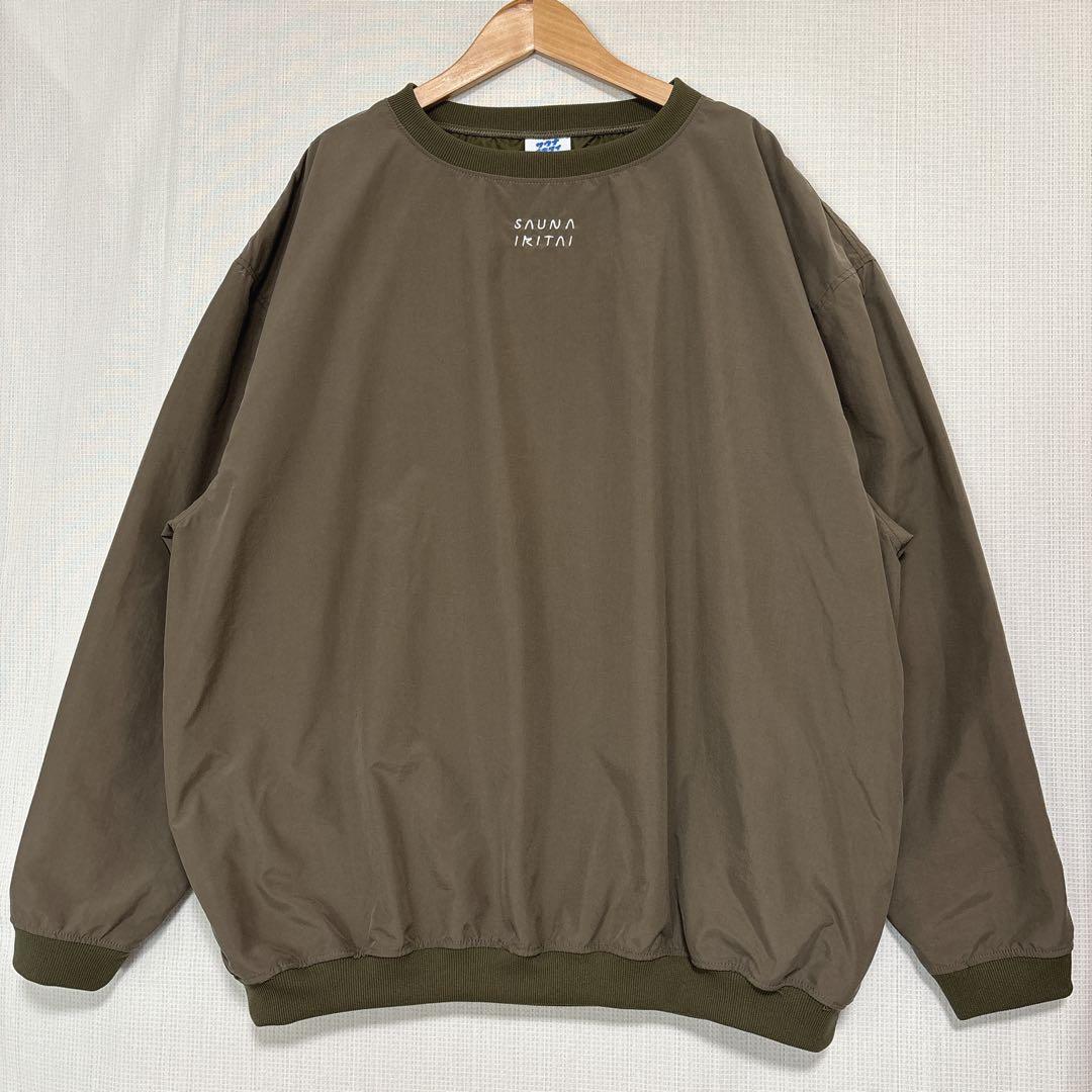 【美品】サウナイキタイ　めちゃでかクルーネック　⭐︎　カーキ