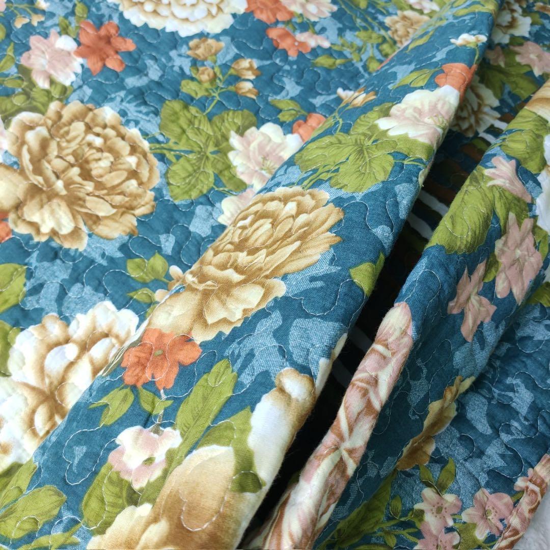 キルトベッドカバー3点セット綿マルチカバー キルティング 316