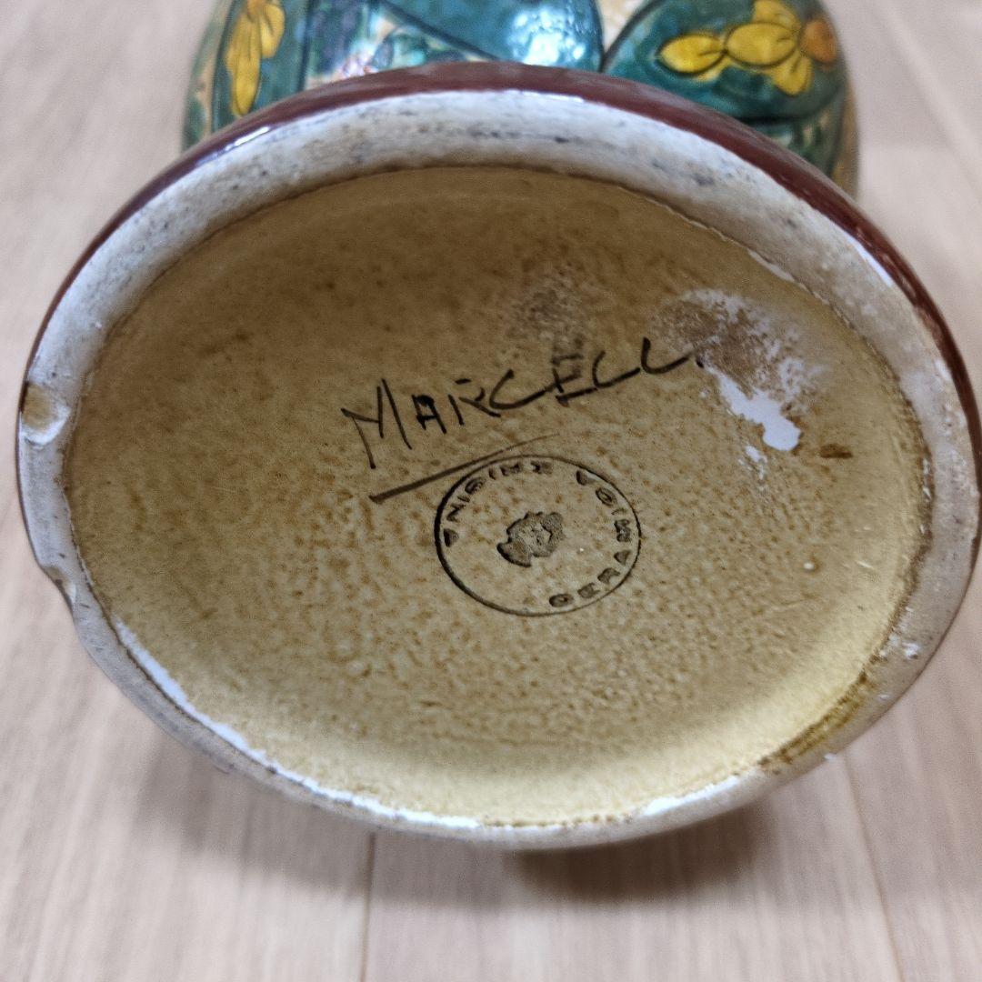イタリア現地購入！Marcell 花柄陶器花瓶