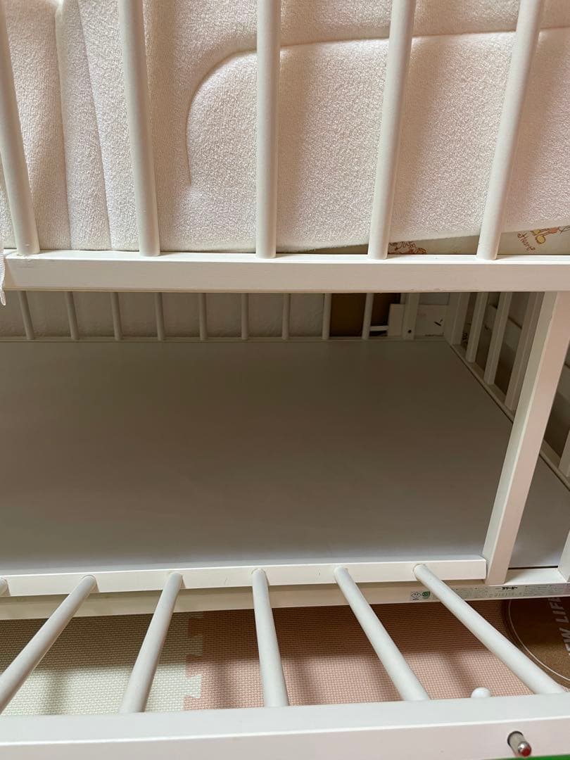 ちいちゃん♪ スリーピー　ホワイト ベビーベッド 雲のベットガードセット