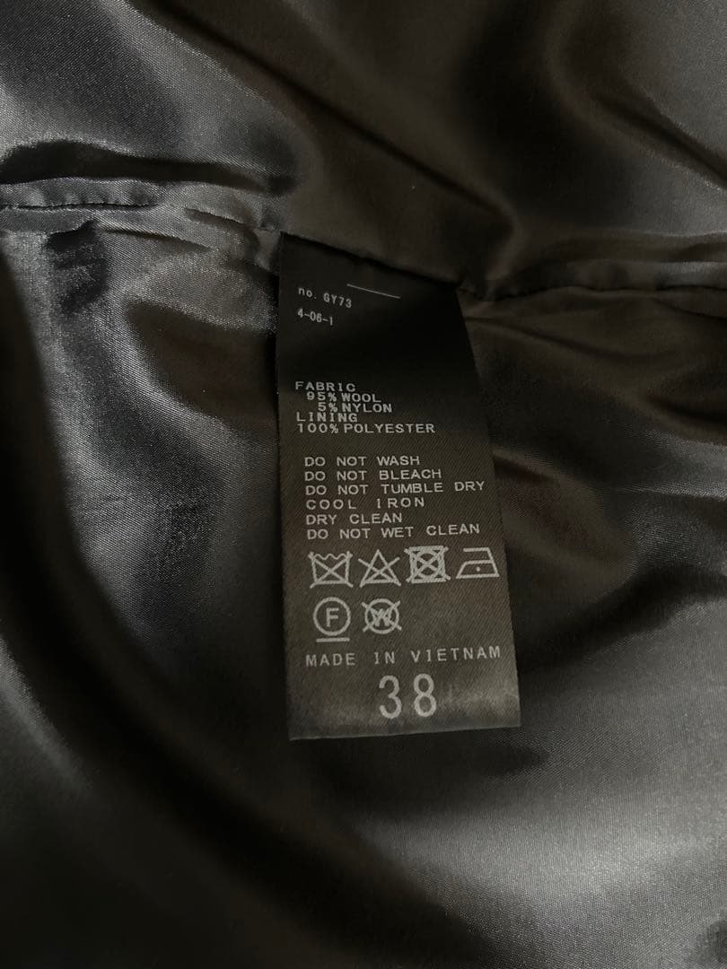 NOBLE メルトンパフスリーブショートコート　38サイズ