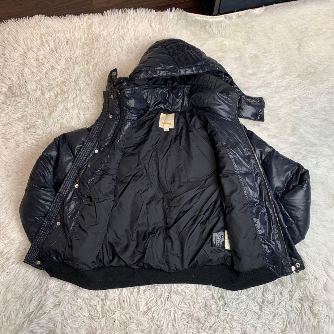 美品！　ディーゼル　ダウンジャケット　黒　ブラック