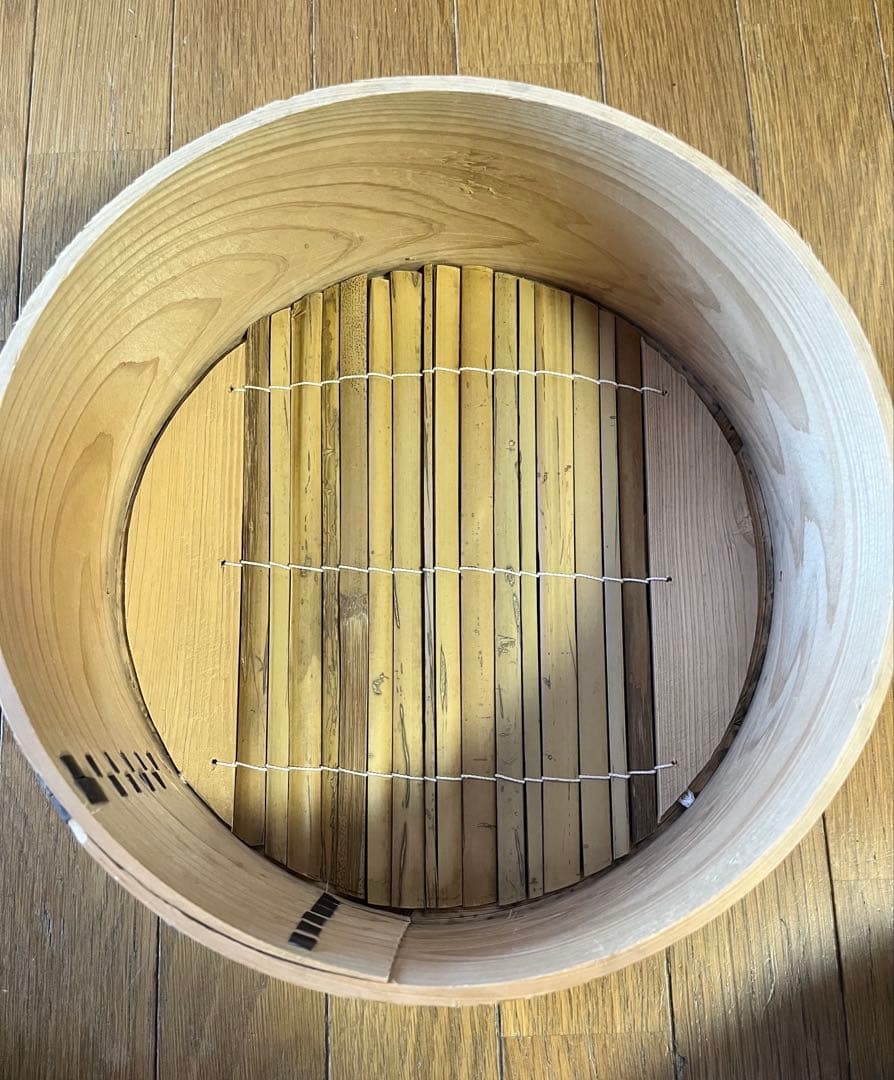 木製和せいろ　3段　古道具　古民具　大型　蓋なし　蒸し器　セイロ　30cm