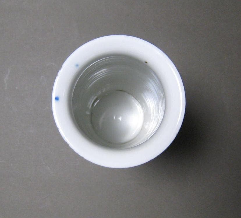 中国古玩　康熙年製 人物　風景　青花　染付　花入　中国美術 清代 明代 清朝期