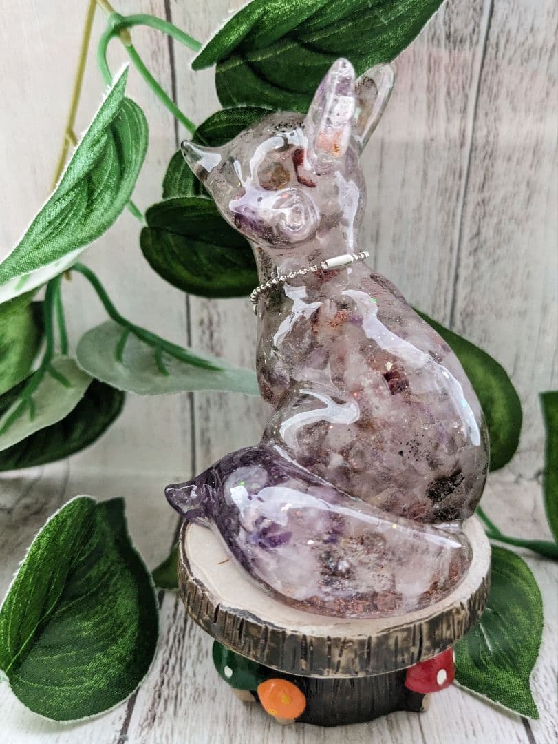 【はる】ラリマーのかめちゃん形オルゴナイト☆他３点