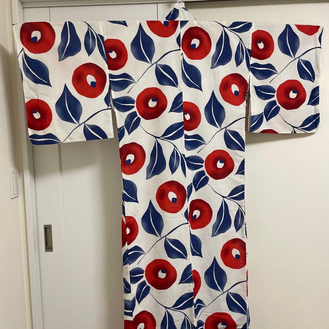 ミャクミャク柄 浴衣 赤・青・白