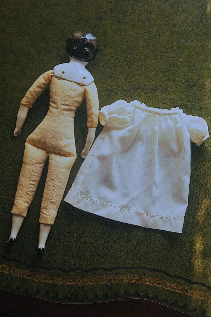 アンティーク チャイナヘッドドール ドイツ製