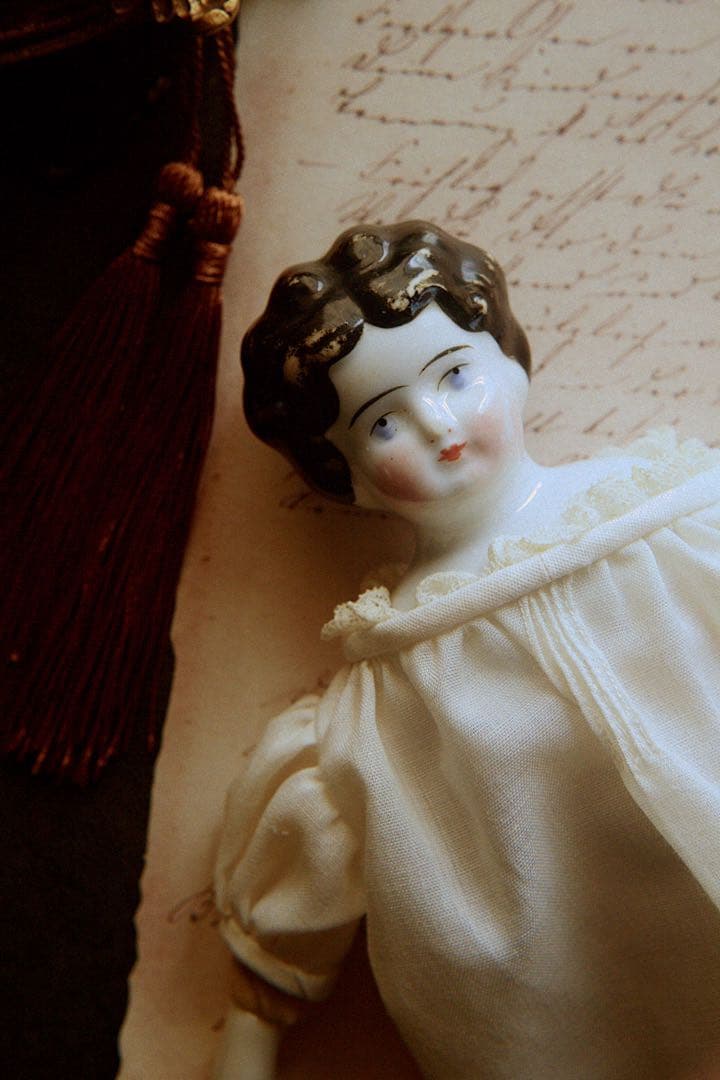アンティーク チャイナヘッドドール ドイツ製