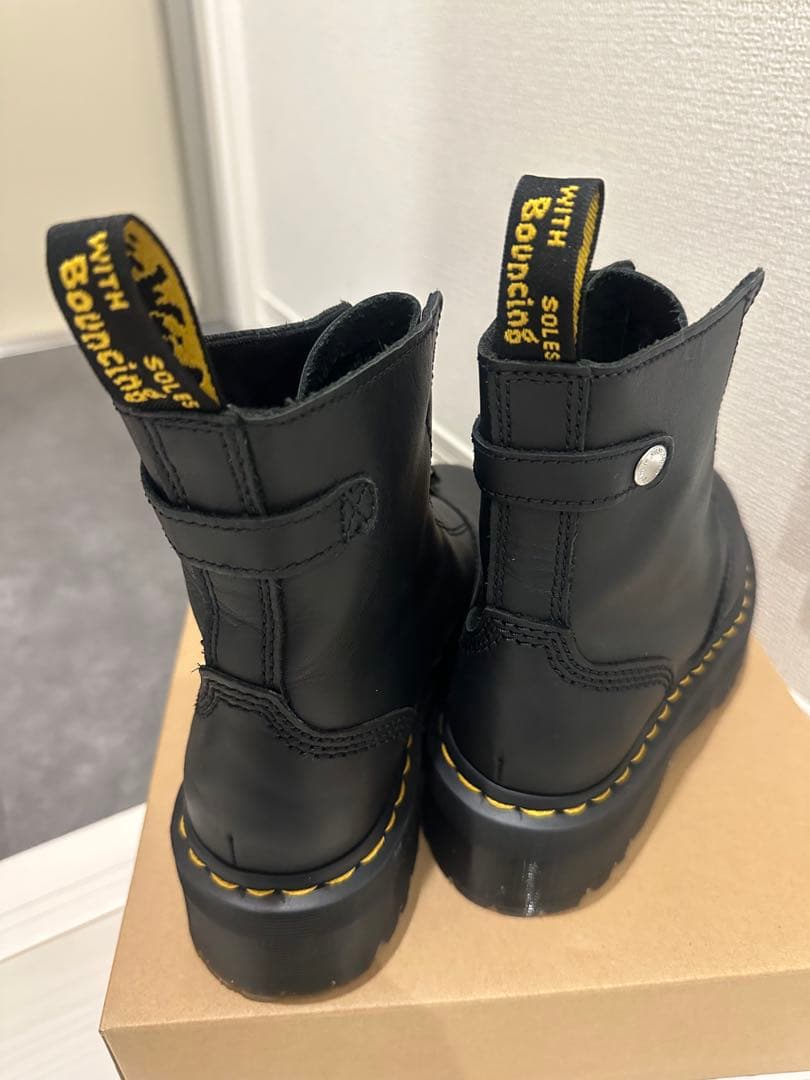 Dr. Martens ブラック ジッパーブーツ バウンシングソール