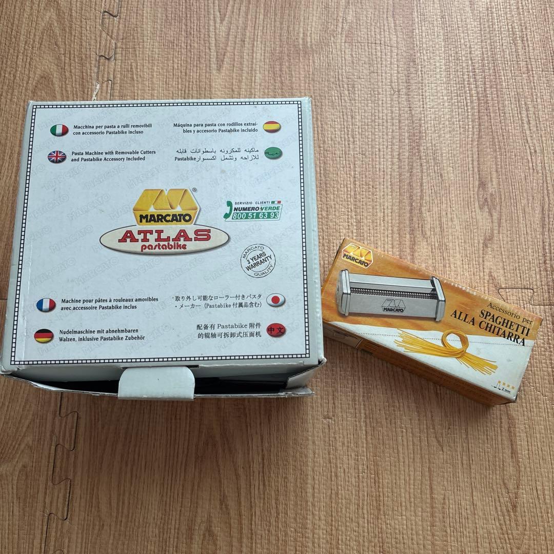 【未使用新品】MARCATO 家庭用パスタマシーン 5種類パスタ【箱ダメージ有】