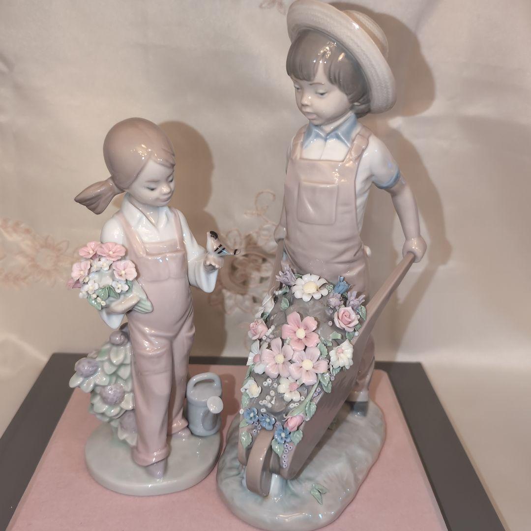 ♥LLADROリヤドロ♥ガラスケース付き♥三点セット❤️