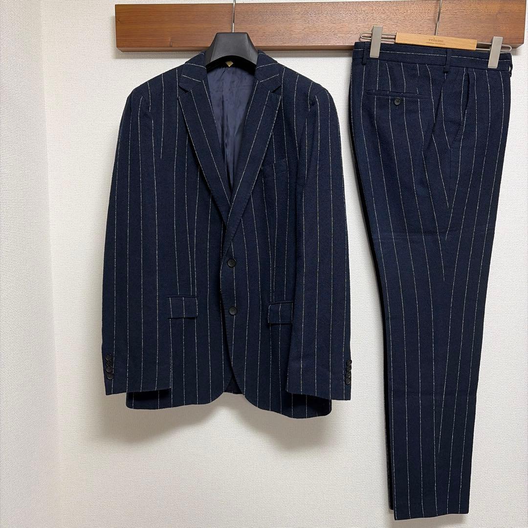 HUGO BOSS【ヒューゴ ボス】ストライプ柄 セットアップ パイル生地