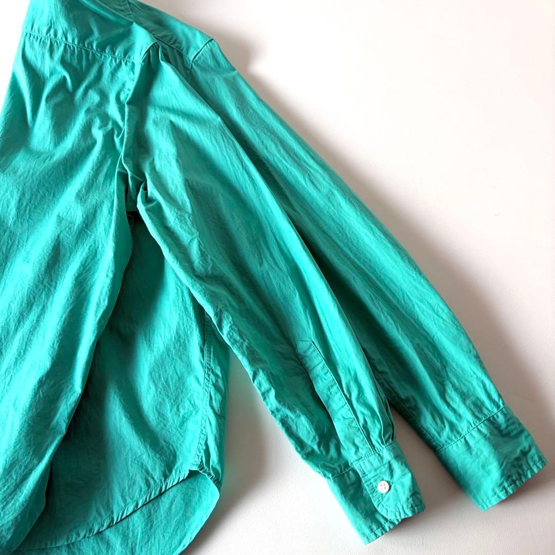 美品♡　フランク&アイリーン　Eileen　長袖　スキッパー　シャツ　XS　緑