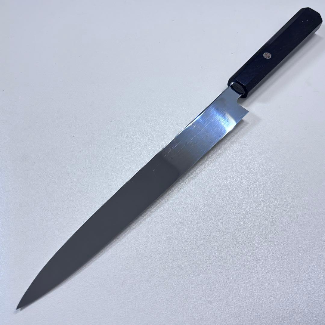 270mm 柳刃包丁 鏡面　黒檀八角柄 刺身包丁 「全鋼」•