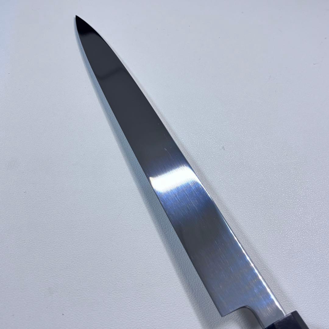 270mm 柳刃包丁 鏡面　黒檀八角柄 刺身包丁 「全鋼」•