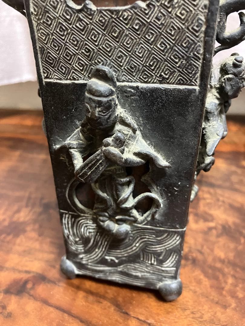 【蔵出し品】大正、戦前アンティーク　花瓶　花入　希少品