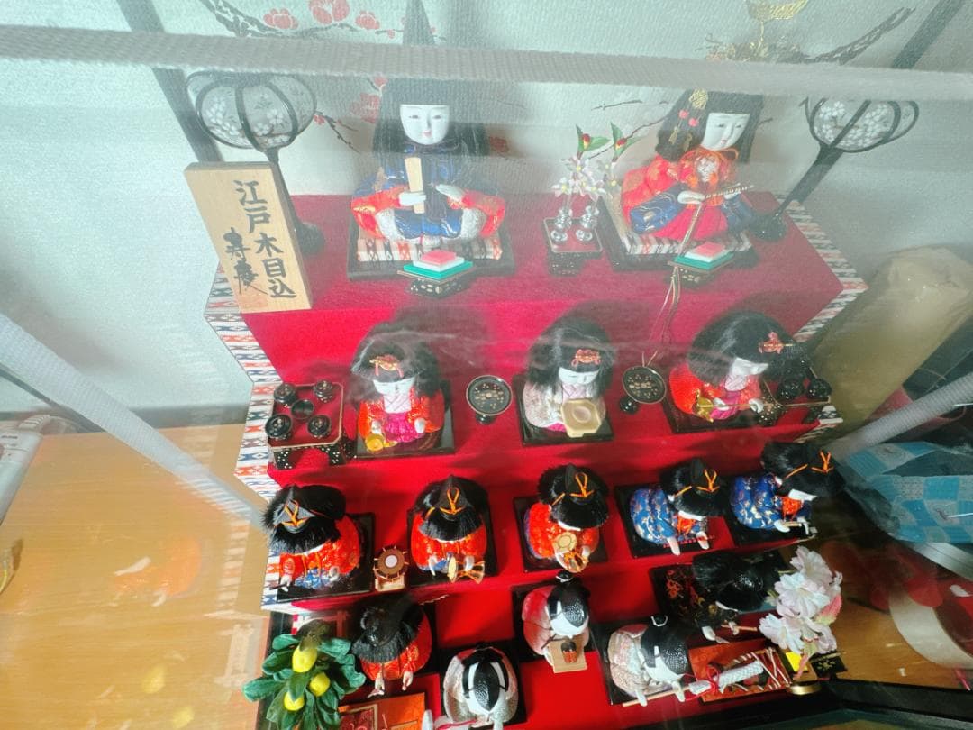 値下げ中：ひな人形【4段】アンティーク　江戸木目込　寿慶