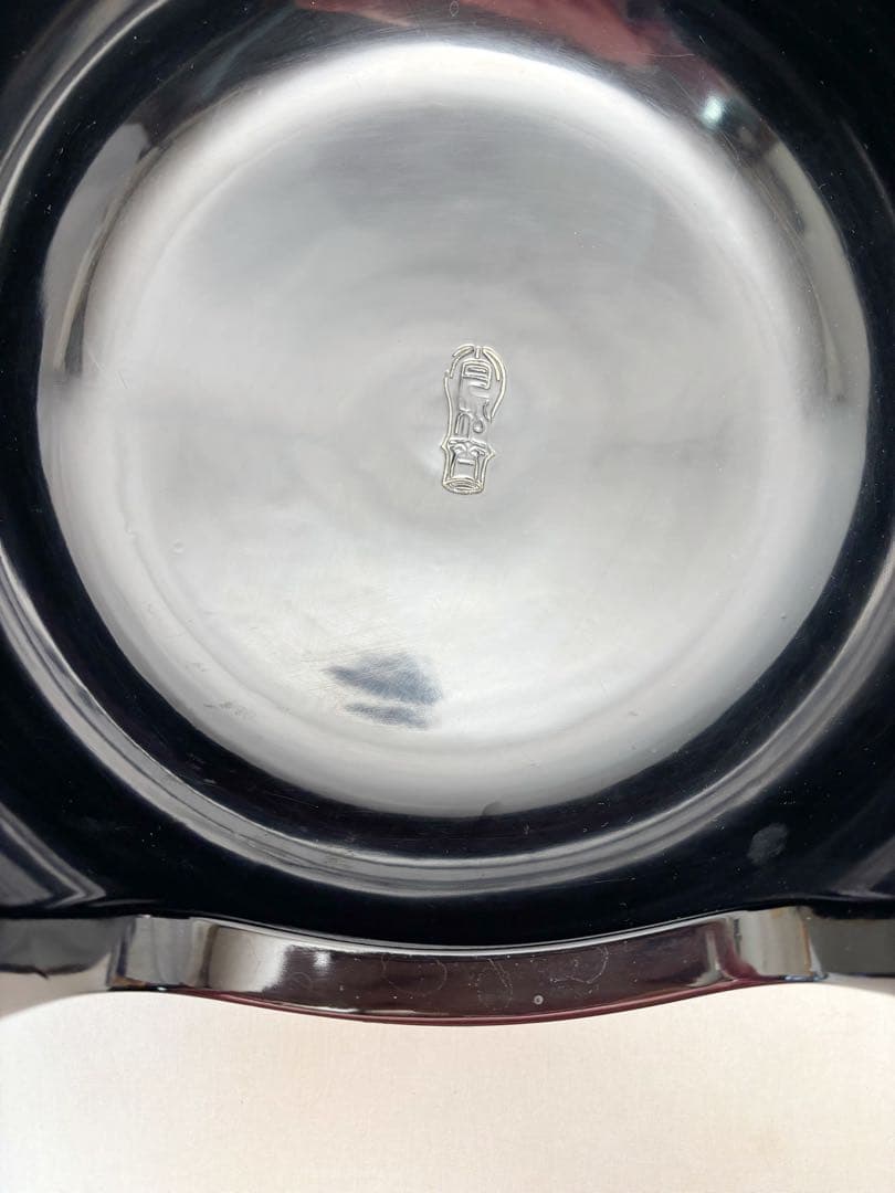 ほぼ未使用 茶道具 月松斉造 黒真塗土風炉 面取風炉 尾張常滑 陶印灰匙共箱