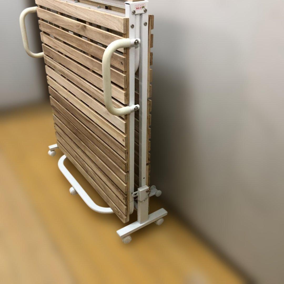 折りたたみ すのこベッド シングル スチールフレーム 112952-5-002