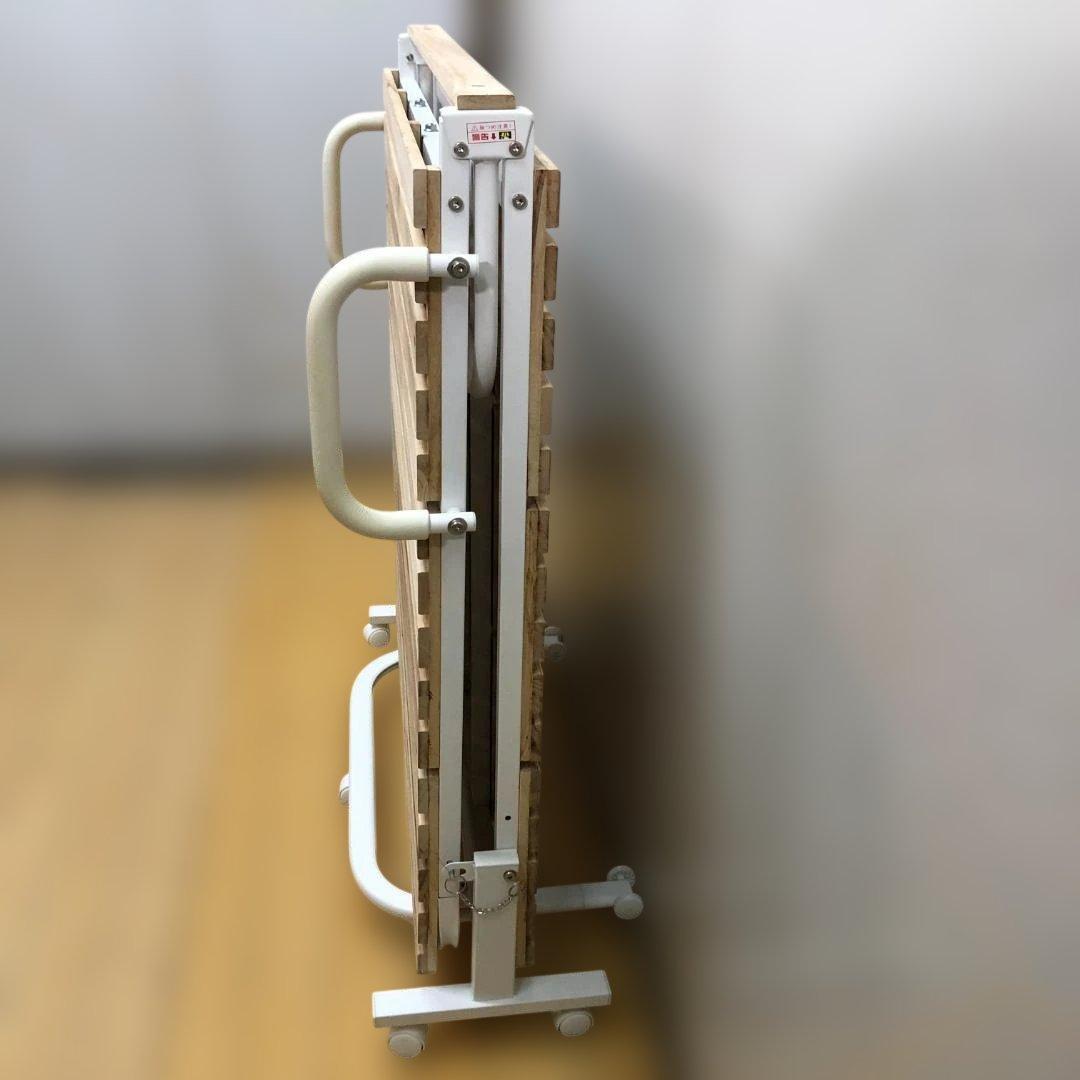 折りたたみ すのこベッド シングル スチールフレーム 112952-5-002