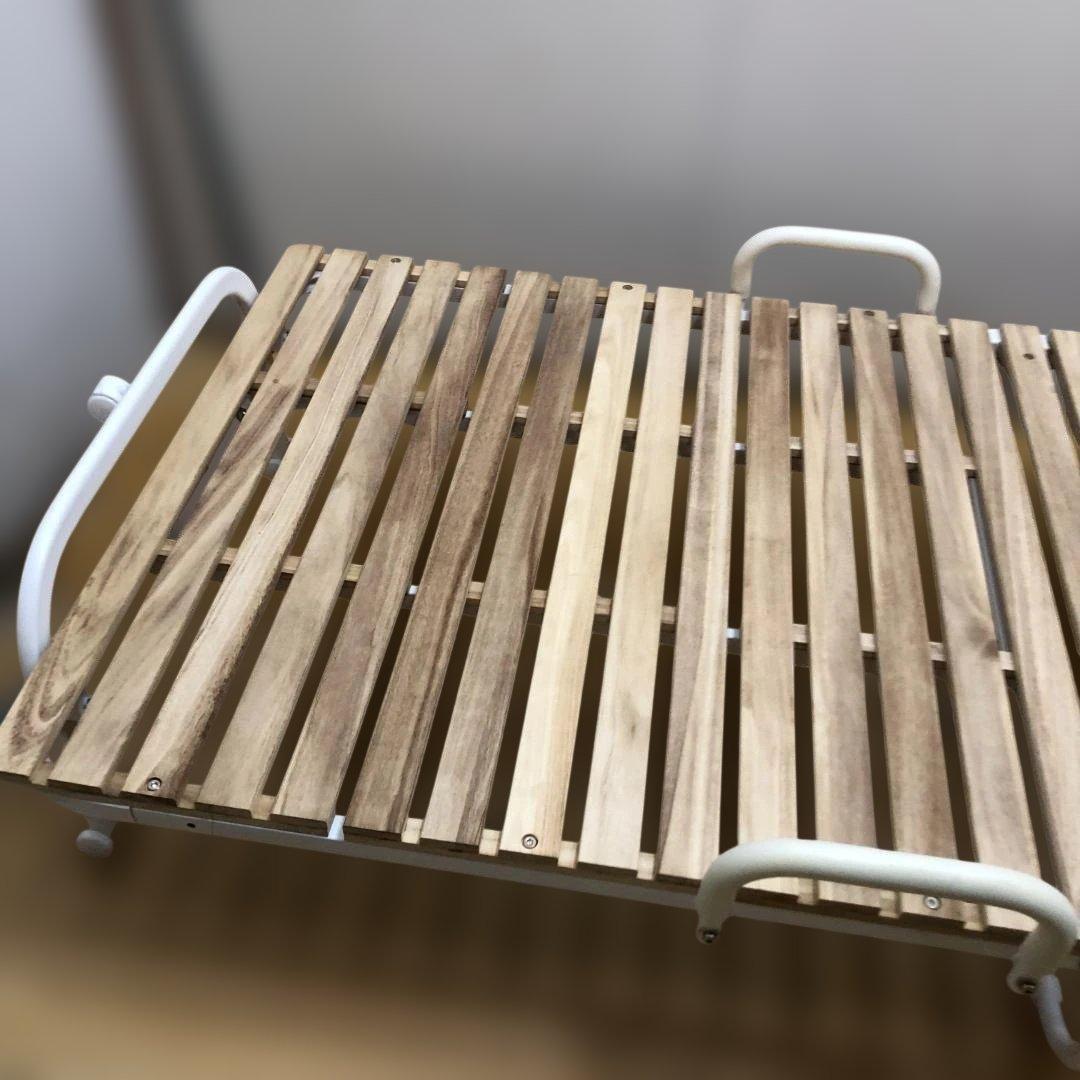 折りたたみ すのこベッド シングル スチールフレーム 112952-5-002