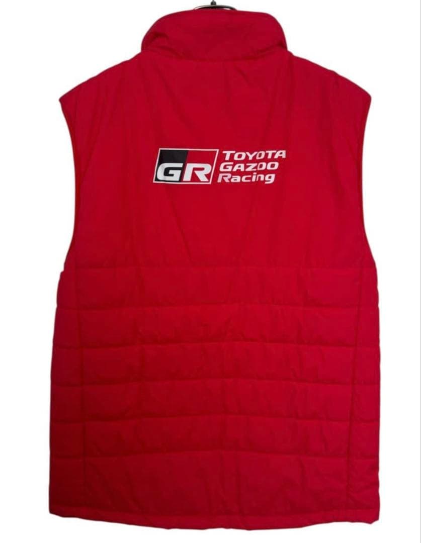 TOYOTA GAZOO Racing GR ダウンベスト レッド 日本サイズＬ